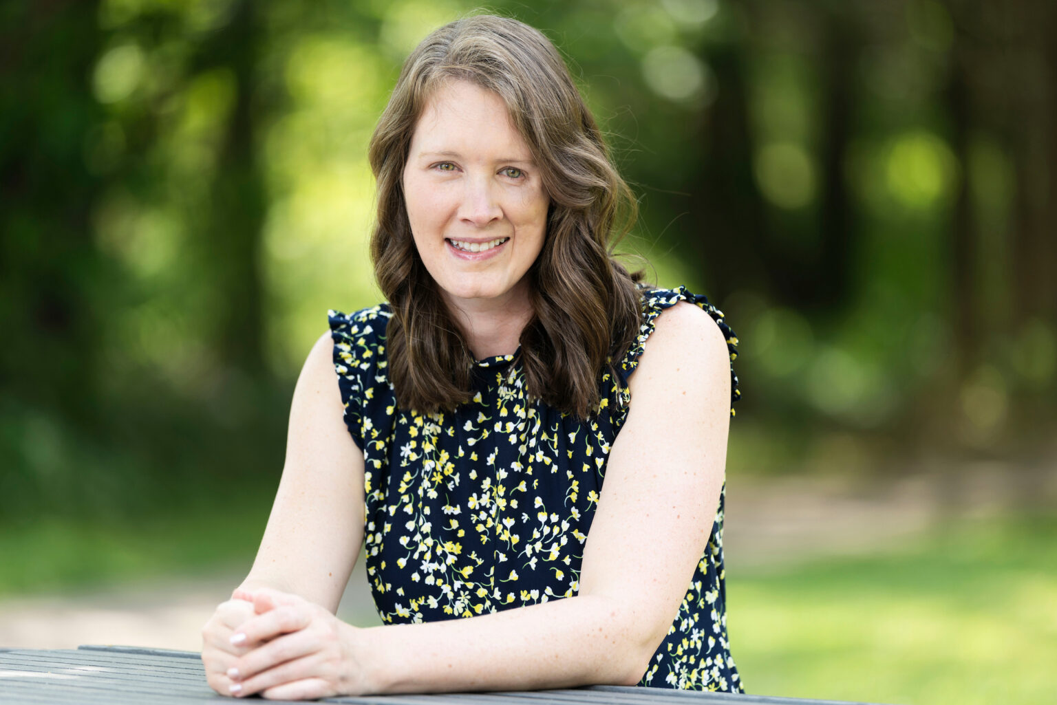 After having reconstructive surgeries to repair the asymmetry caused by Parry-Romberg syndrome, Tracy Baker now faces the world with more confidence. (photo by Susan Urmy)