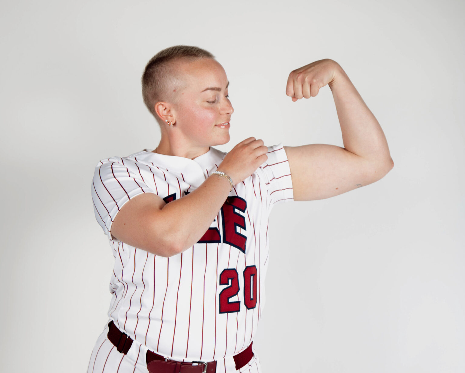 Softball player and cancer survivor Madison Barnett. (photo courtesy Lee University)