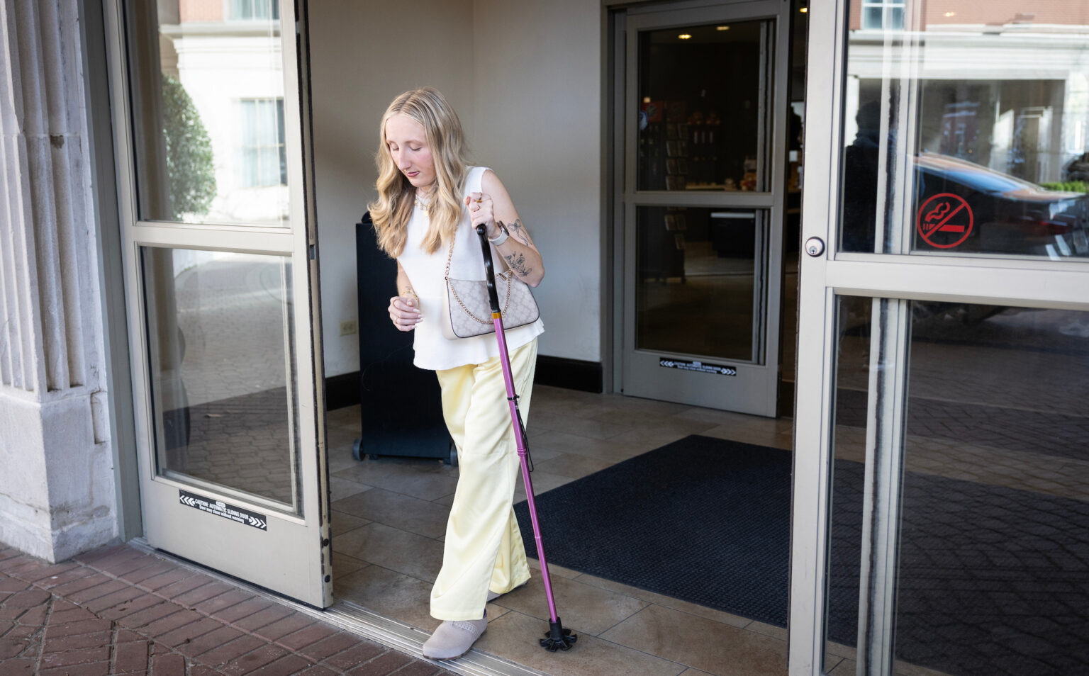 Jordyn Bugarin, 22, was the only patient in the United States enrolled in the OPTIMA clinical trial for fibrodysplasia ossificans progressiva (FOP), a rare genetic condition that causes muscle and connective tissue to turn into bone. (photo by Erin O. Smith)