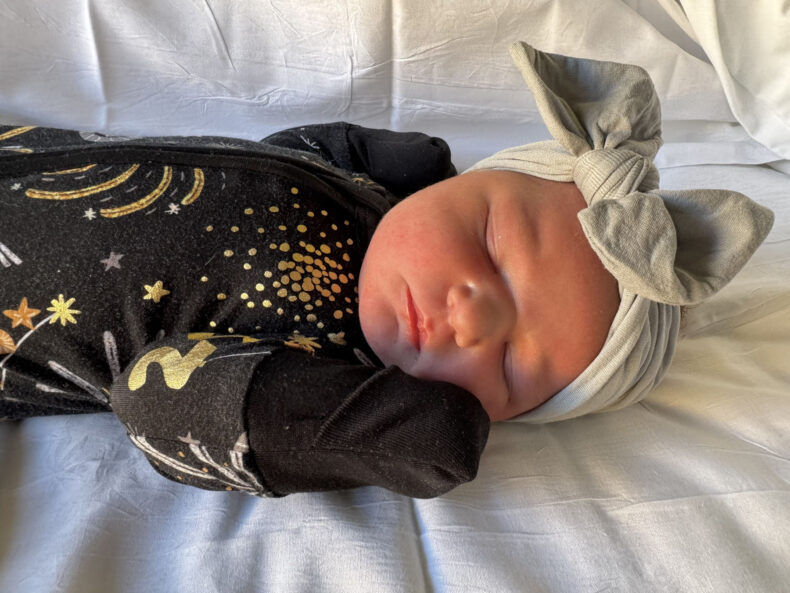 Finley Lynn Kirk was born at 12:45 a.m. at Vanderbilt Wilson County Hospital.