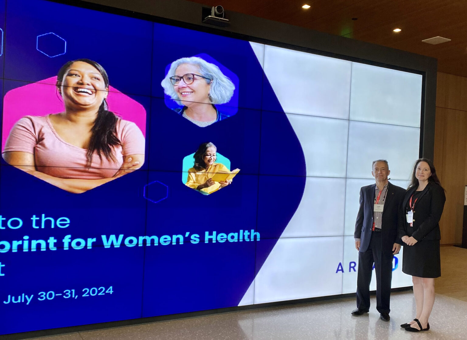 Jennifer Herington, PhD, and Todd Giorgio, PhD, during their in-person visit to ARPA-H in July.