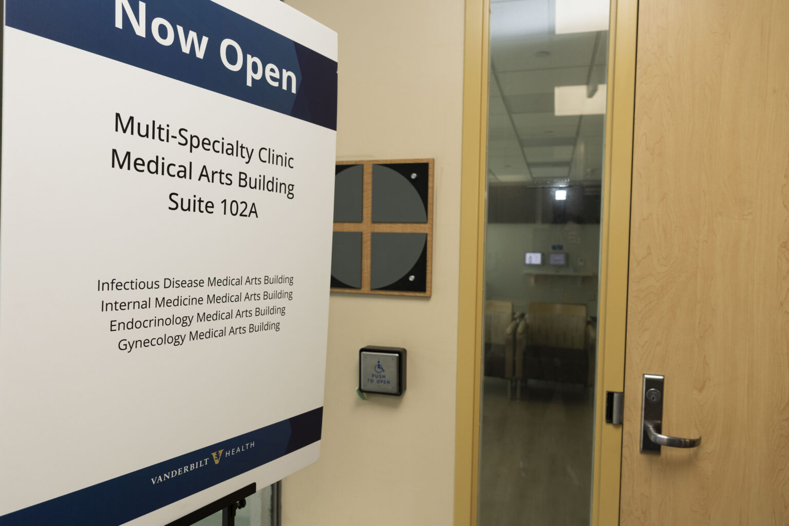 The Innovation Clinic entrance on the first floor of the Medical Arts Building. (photo by Susan Urmy)