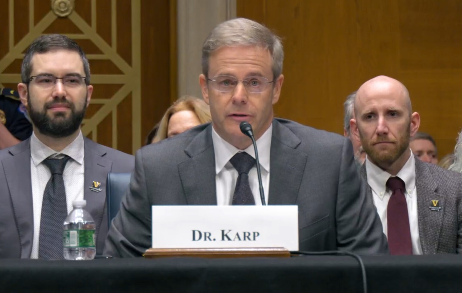 Vanderbilt’s Seth Karp, MD, testifies before a U.S. Senate committee Dec. 11.