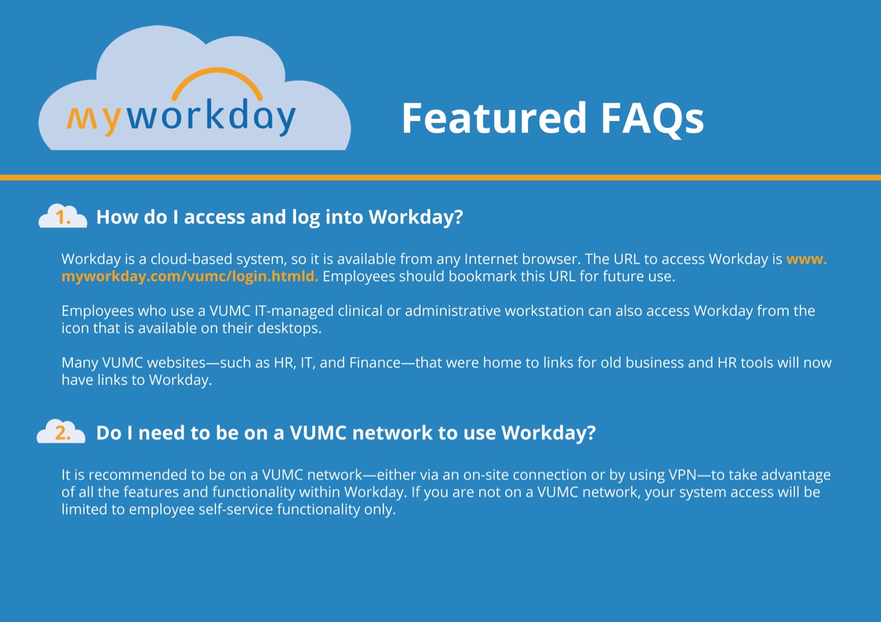MyWorkday featured FAQs Access to Workday, including via VPN VUMC News