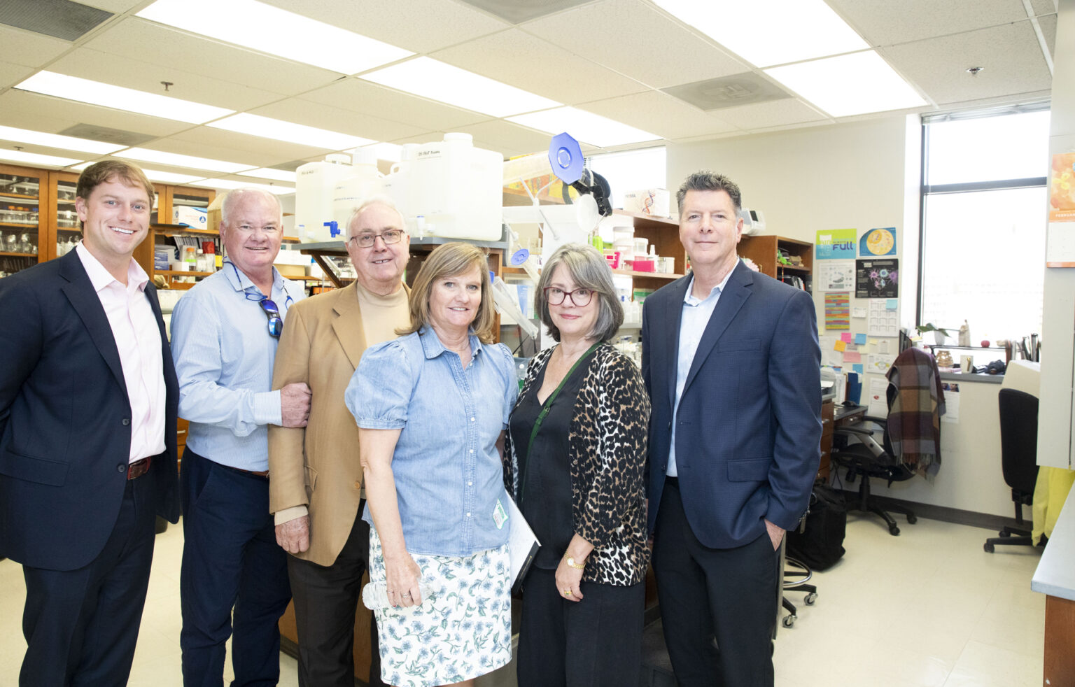From left are Susan Morrow Legacy Foundation board members Cam Varner, Gerald Runke, Ron Morrow, Karen Runke, Diana Morrow and Tom McFarlin. (photo by Susan Urmy)
