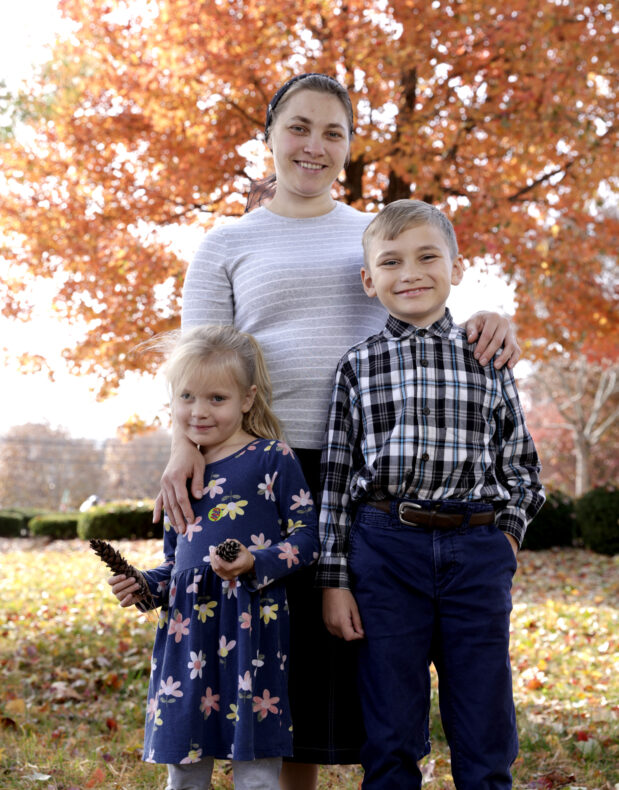 Patient Mark Ogorodnik at home with his mother, Anna, and sister, Vita. (photo by Donn Jones)