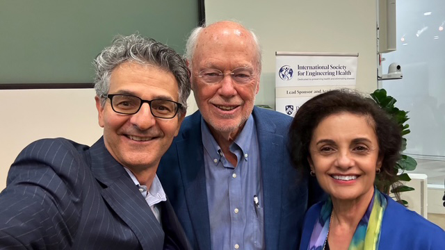 Reed Omary, MD, Nobel Laureate Phillip Sharp, PhD, Institute Professor and Professor of Biology Emeritus, Koch Institute, and Sherine Gabriel, MD, Executive Vice President for Arizona State University Health. (submitted photo)