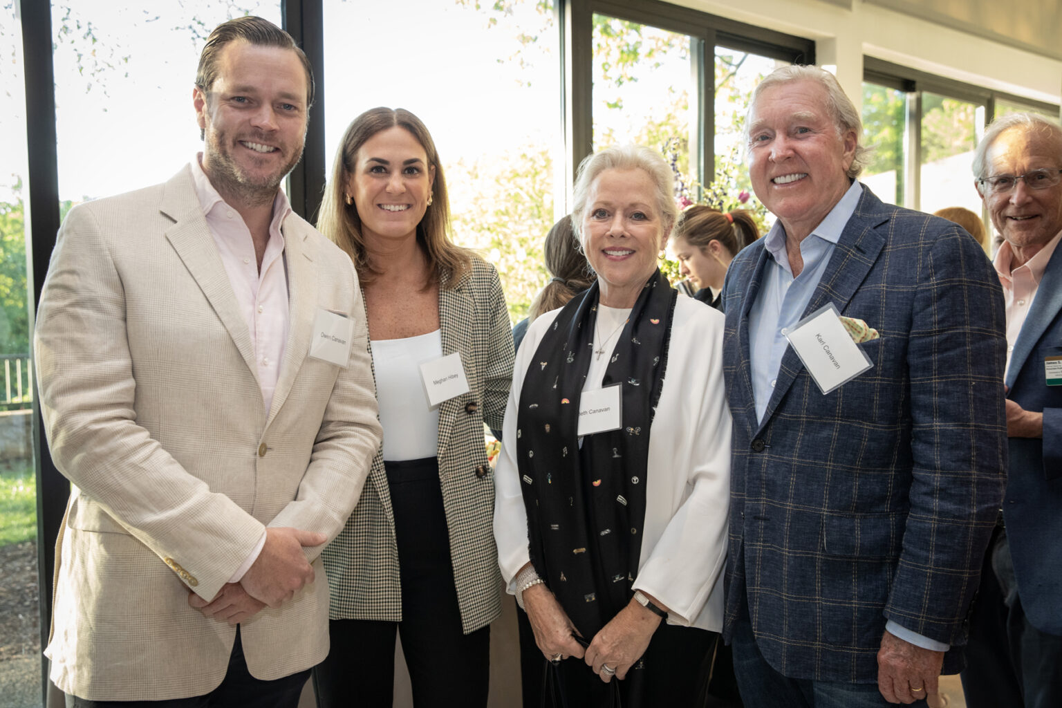 Spring Donor Celebration attendees included, from left, Owen Canavan, Meghan Hibey, Beth Canavan and Karl Canavan. (photo by Erin O. Smith)