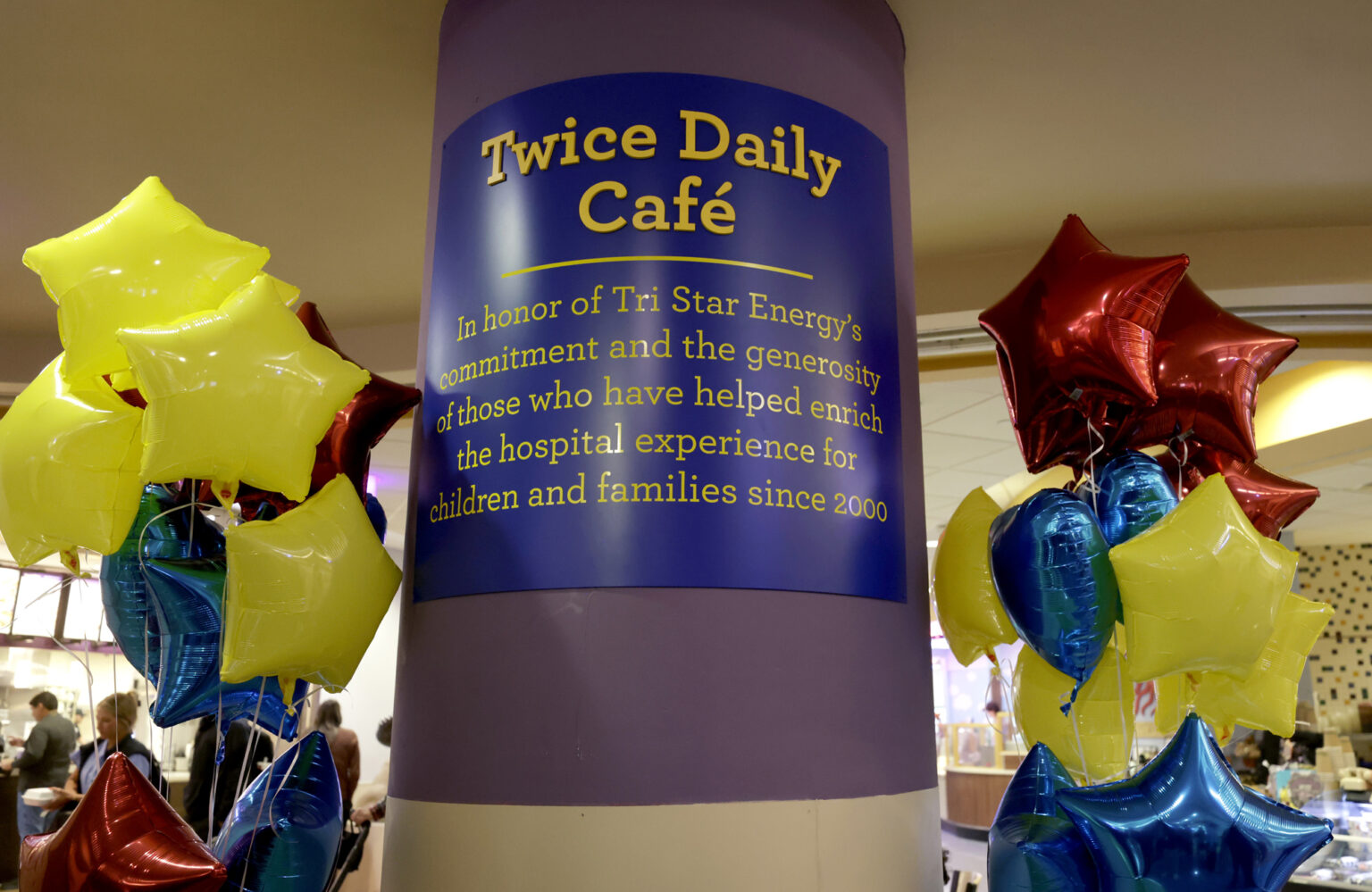 The Twice Daily Café, located on the hospital’s Main Street, serves as an integral part of the hospital where families gather. (photo by Donn Jones)
