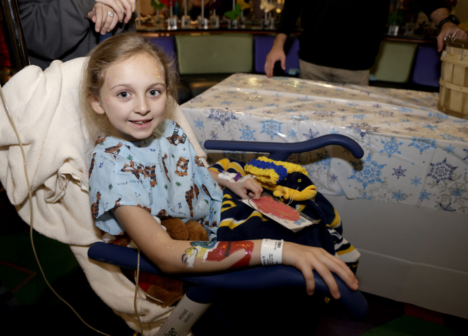 Lynnley Slick, 8, was all smiles at Winter Wonderland. (photo by Donn Jones)