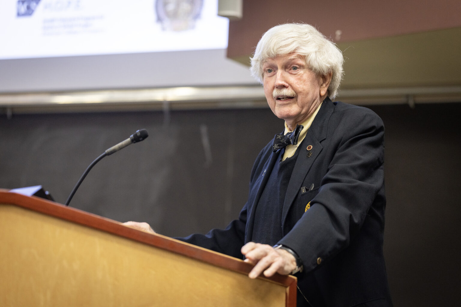 John Tarpley, MD, delivers the 2026 Levi Watkins Jr., MD Lecture. (photo by Erin O. Smith)