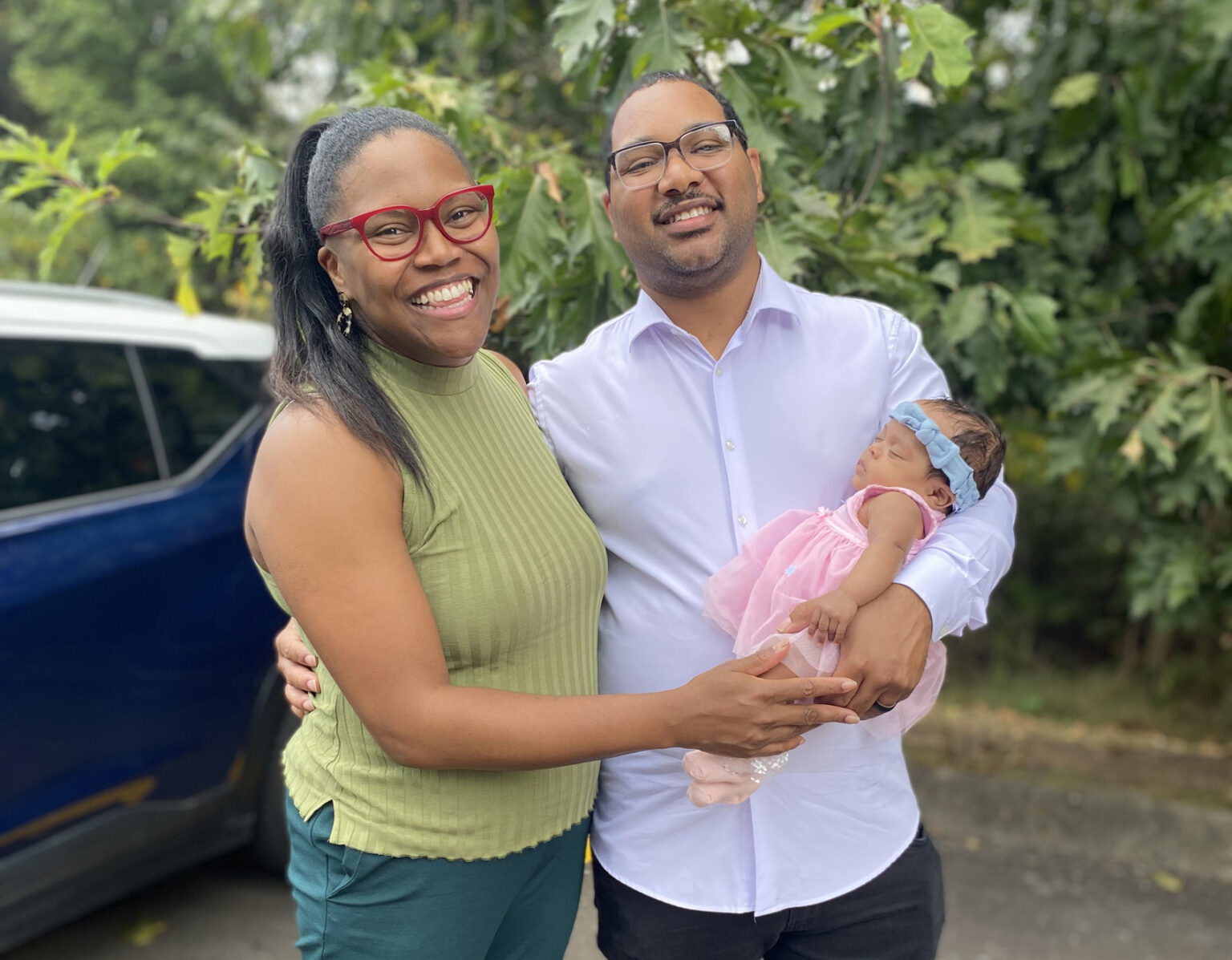 After being diagnosed with severe preeclampsia thanks to a blood pressure check at the 2024 Celebration of Motherhood, Jamye and Austin Willé spent a month in VUH and 89 days in the NICU at Monroe Carell Jr. Children's Hospital at Vanderbilt with their daughter, Akemi.