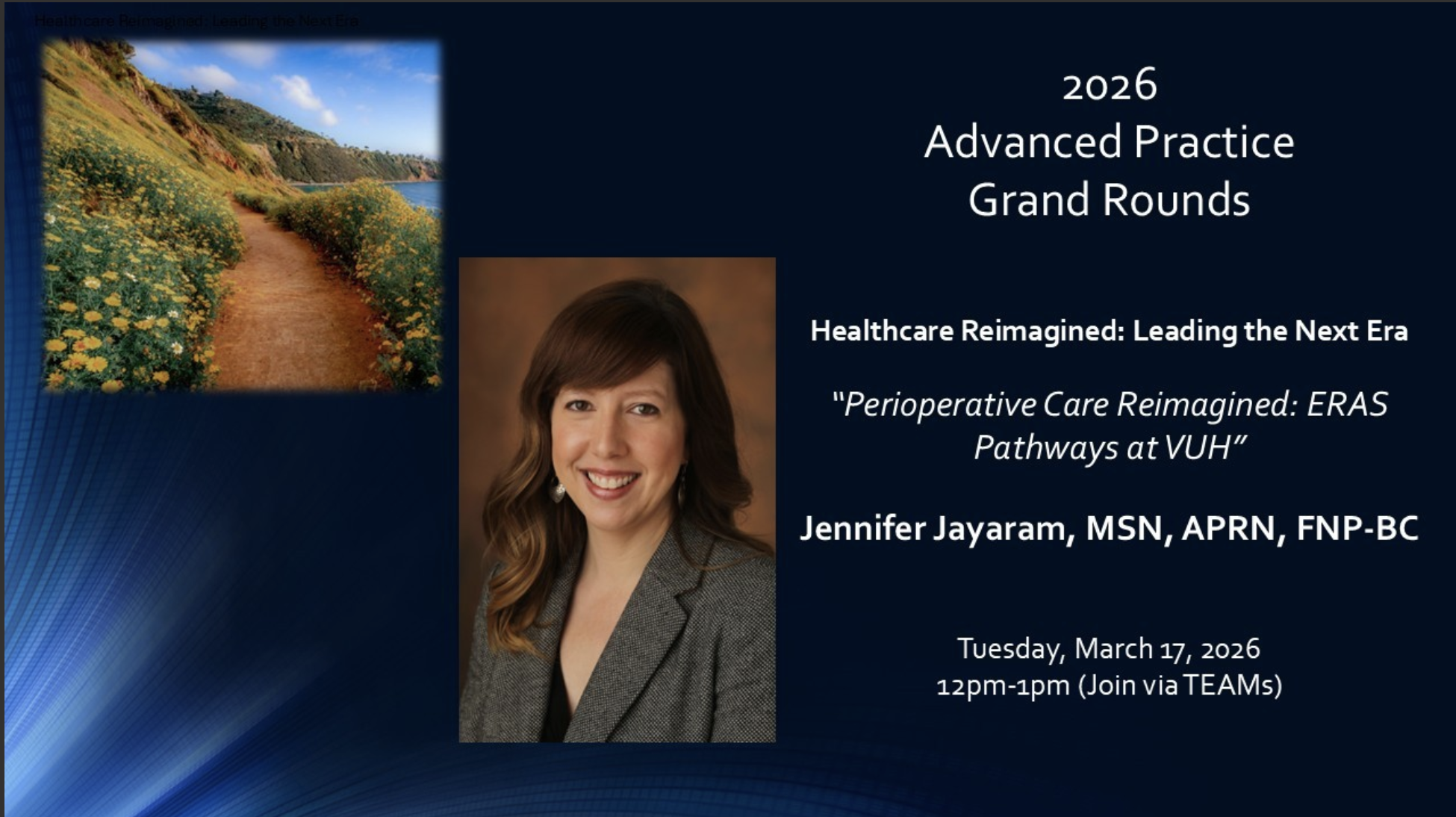 Nursing Advanced Practice Grand Rounds with Jennifer Jayaram is March ...