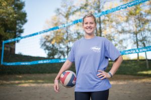Kelsey Towns is playing volleyball again after her battle with synovial sarcoma. Photo by John Russell.